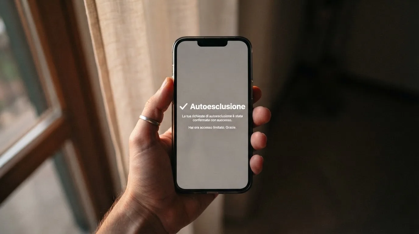 Mano che tiene uno smartphone accanto a una finestra, luce serale tranquilla — casino online con algoritmo unbiased